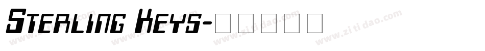Sterling Keys字体转换